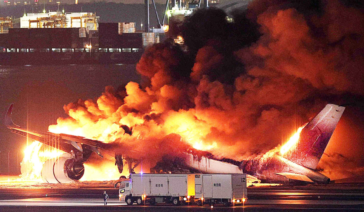 Plane fire
